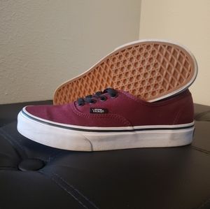 LIKE NEW Vans Authentic Sneakers Port Royale Red